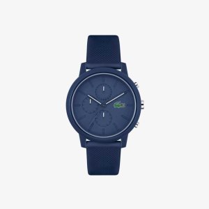 Lacoste 12.12 Chrono Watch Blue Silicone Blue | YOUF-91036