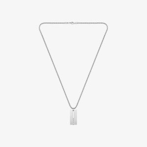 Lacoste Adventurer Necklace Silver | ZXKN-58630