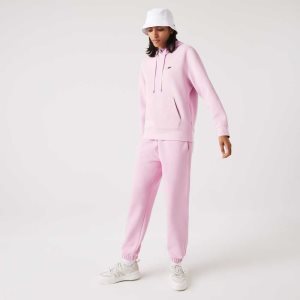 Lacoste Blended Cotton Joggers Pink | QMEI-93761