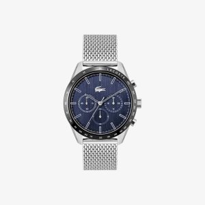 Lacoste Boston Stainless Steel Chronograph Watch Grey | SAQC-46981
