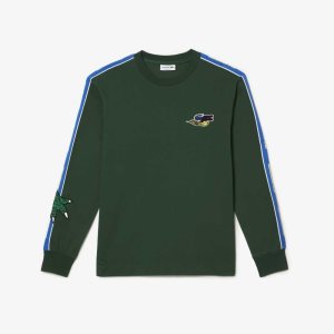 Lacoste Branded Band T-Shirt Green | NUVM-43217
