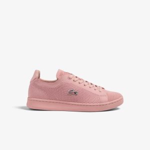 Lacoste Carnaby Pique Heel Pop Sneakers Pnk/Pnk | RWUT-83247