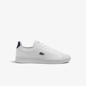 Lacoste Carnaby Piquee Sneakers White / Navy | XWIB-79463