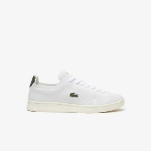 Lacoste Carnaby Piquee Sneakers White/Green | SZQA-62357