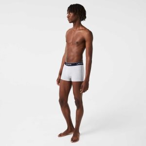 Lacoste Casual Boxer Brief 3-Pack Grey Chine | VIHR-21584