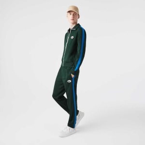 Lacoste Contrast Side Band Trackpants Green | RNLG-86732