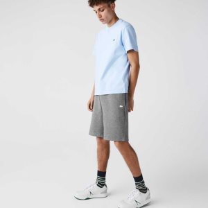 Lacoste Cotton Blend Bermuda Shorts Grey Chine | ZAIY-91507