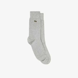 Lacoste Cotton Blend High-Cut Socks Cca | FELC-86130
