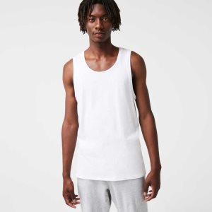 Lacoste Cotton Tank Top 3-Pack White | FAPG-09475