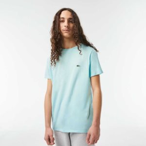 Lacoste Crew Neck Pima Cotton Jersey T-Shirt Mint | ZIOQ-76392
