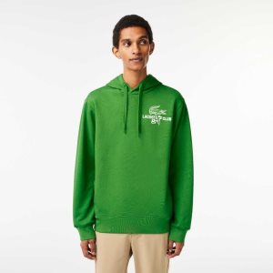 Lacoste Golf Relaxed Fit Hoodie Green | TYHL-35180
