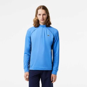 Lacoste Half Zip Golf Sweatshirt Blue / Navy Blue | WXGZ-82657