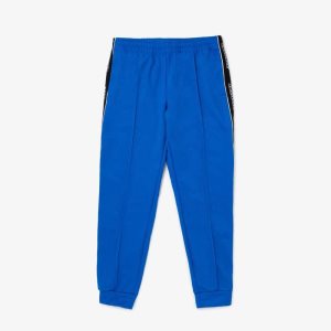 Lacoste Heritage Contrast Bands Trackpants Blue | IKED-26593