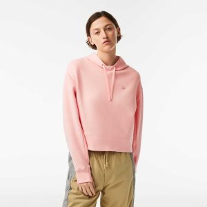 Lacoste Hooded Sweatshirt Pink | CMFQ-92083