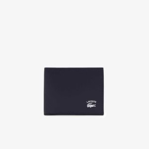 Lacoste Interior Card Slot Foldable Wallet Peacoat | IASZ-85371