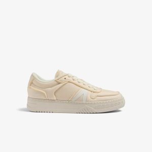 Lacoste L001 Crafted Sneakers Off White/Off White | OHDB-63704