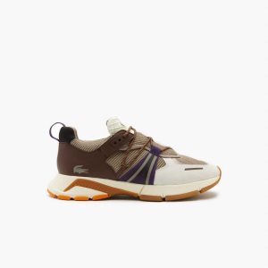 Lacoste L003 Colorblock Sneakers Off Wht/Gry | NTUV-58960