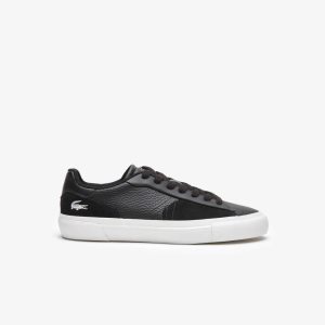 Lacoste L006 Leather Sneakers Black/White | JNQB-75423