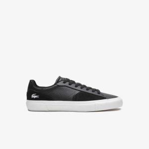 Lacoste L006 Leather Sneakers Black/White | KFLG-46790