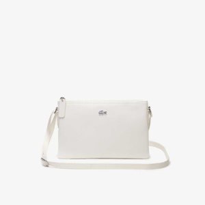 Lacoste L.12.12 Concept Flat Crossover Bag Marshmallow | HUAX-71032