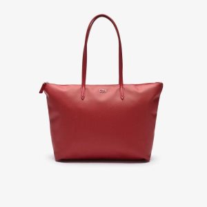 Lacoste L.12.12 Concept Zip Tote Bag Alizarine | TNUS-57689
