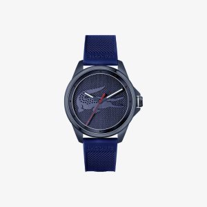 Lacoste Le Croc 3 Hands Blue Silicone Watch Blue | BMAT-93805