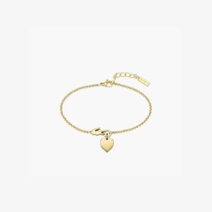 Lacoste Love My Croc Bracelet Gold | XRUI-26893