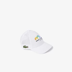 Lacoste Miami Open Hat White | UALJ-10726