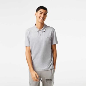 Lacoste Movement Ultra Light Pique Polo Grey Chine | HWVL-58709