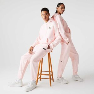 Lacoste Organic Cotton Fleece Trackpants Light Pink | VBFG-71652