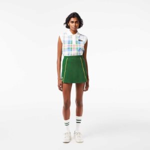 Lacoste Organic Cotton French Made Skirt Green | XGWV-67913