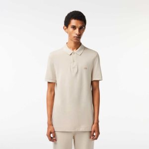 Lacoste Organic Cotton Polo Beige | NRYL-64103