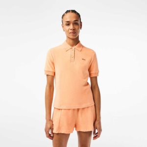 Lacoste Organic Cotton Terry Cloth Polo Light Orange | LGQW-62517
