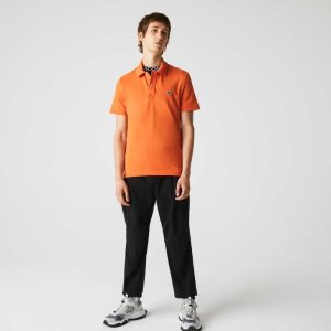 Lacoste Original L.12.12 Slim Fit Petit Pique Cotton Polo Orange | BYRD-02864