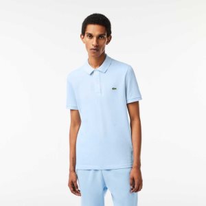 Lacoste Original L.12.12 Slim Fit Petit Pique Cotton Polo Light Blue | CFDO-61274