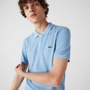 Lacoste Original L.12.12 Slim Fit Petit Pique Cotton Polo Blue Chine | GHPU-27680