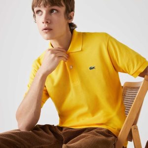 Lacoste Original L.12.12 petit pique cotton Polo Yellow | RFUC-58192