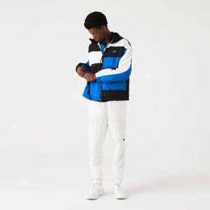 Lacoste Patchwork Effect Jacket Black / Blue / White | ICVA-31295