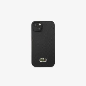 Lacoste Petit Pique Effect iPhone 14 Case Black | BYTL-07932