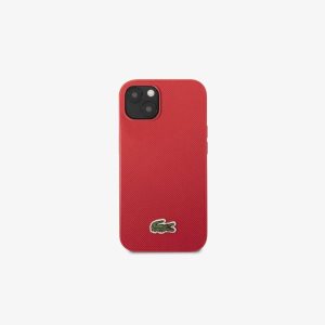 Lacoste Petit Pique Effect iPhone 14 Case Red | KECX-62598
