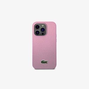 Lacoste Petit Pique Effect iPhone 14 Pro Case Parme | CRNY-61028