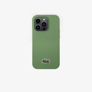 Lacoste Petit Pique Effect iPhone 14 Pro Max Case Estragon | EWAM-63589
