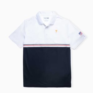 Lacoste Presidents Cup SPORT Polo White / Navy Blue / Red | BQKL-83671