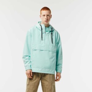 Lacoste Pull Over Hooded Jacket Mint | VHTO-10824