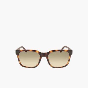 Lacoste Rectangle Active Line Sunglasses Matte Havana | ICQR-42578