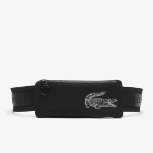 Lacoste Recycled Fiber Belt Bag Black | XALV-97815