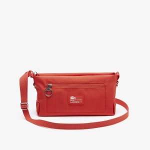 Lacoste Recycled Fiber Zipped Bag Pasteque | IFER-24953
