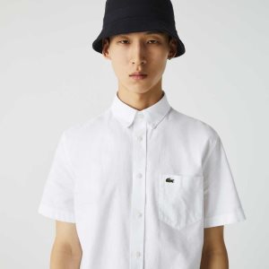 Lacoste Regular Fit Cotton Shirt White | XAPM-34657