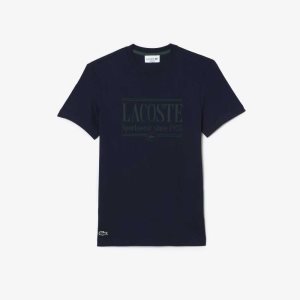 Lacoste Regular Fit Jersey T-Shirt Navy Blue | RPSG-16920