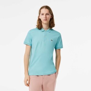 Lacoste Regular Fit Ultra Soft Cotton Jersey Polo Mint | FTXC-61428